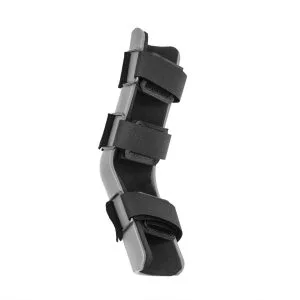 Custom tarsal splint for dogs, cats and other animals 3D printed in gray colors