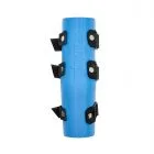 Custom made carpal splint for dogs, cats and other animals 3D printed in blue back colors