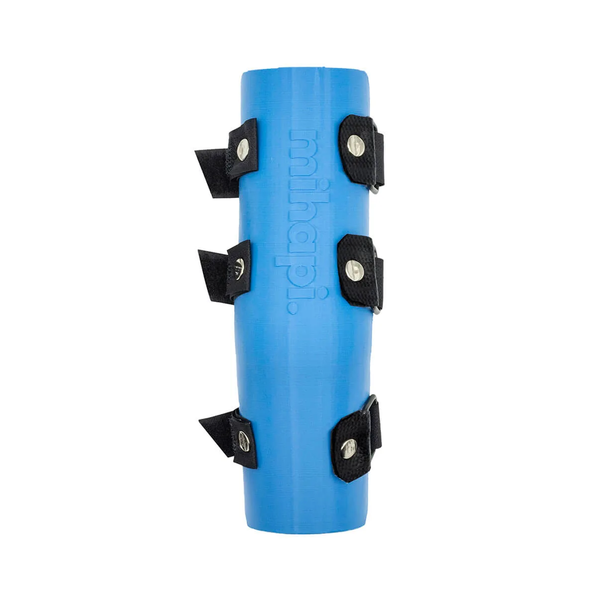 Custom made carpal splint for dogs, cats and other animals 3D printed in blue back colors