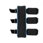 Custom made carpal splint for dogs, cats and other animals 3D printed in pink colors front view