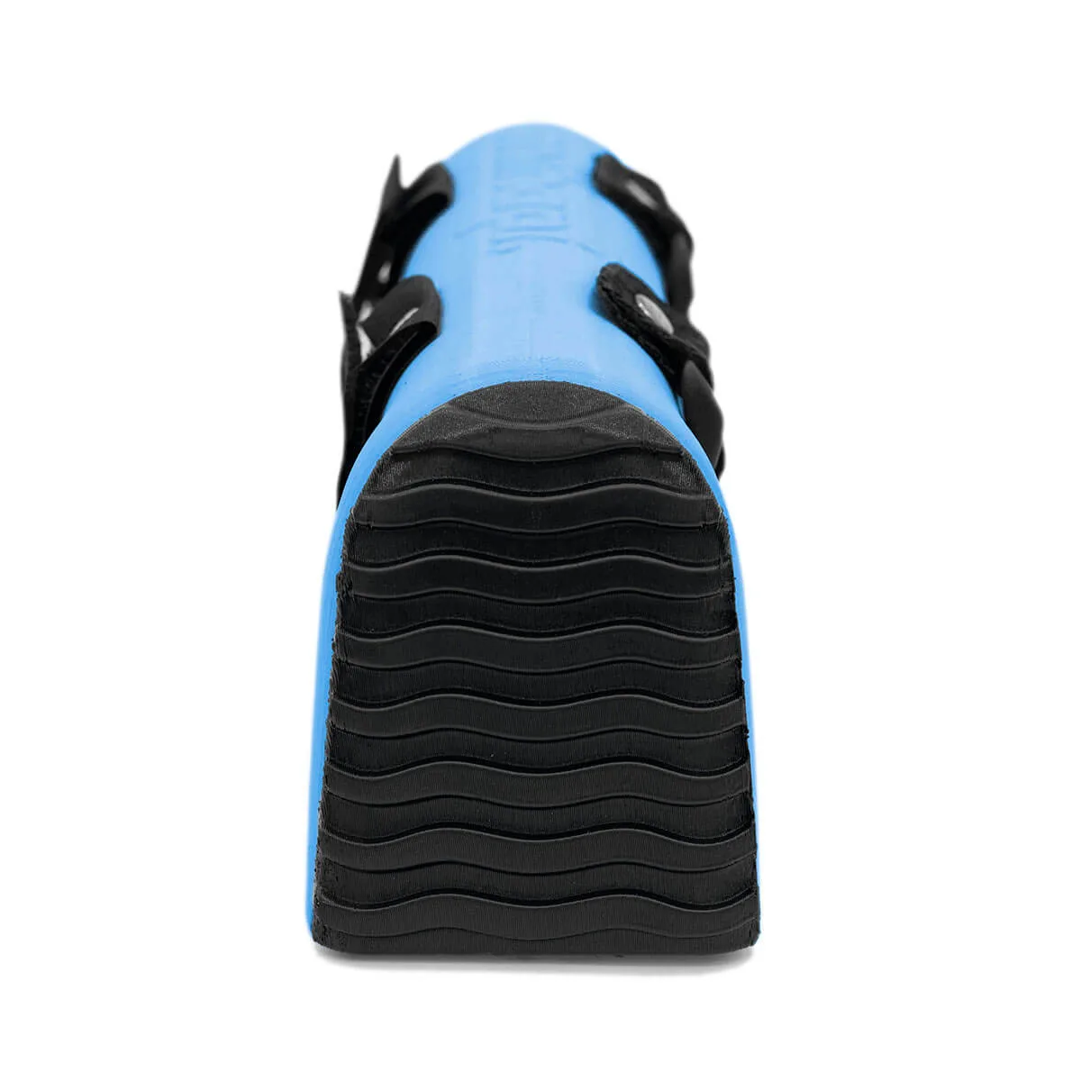 Tailor-made back splint for dogs, cats and other animals 3D printed in blue colors back view mihapi