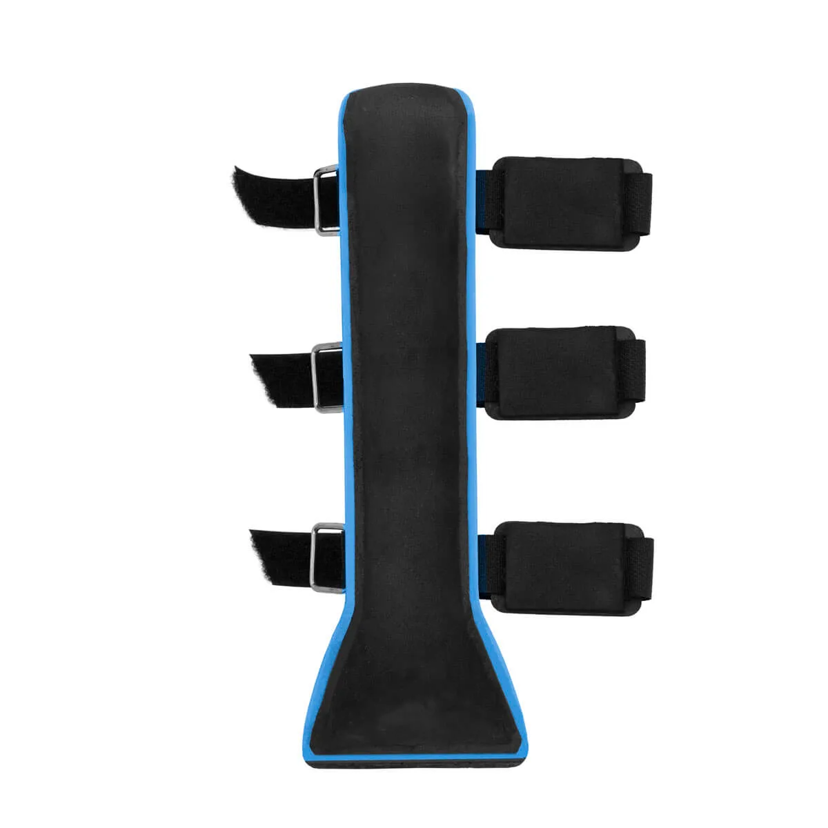 Tailor-made back splint for dogs, cats and other animals 3D printed in blue color front view