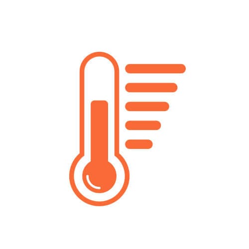 Protector de rodilla para perro aumenta la temperatura