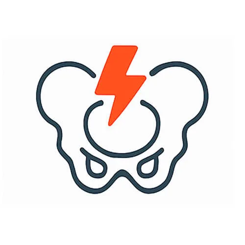 Icono que representa la reducción de la presión en la cadera y articulaciones del perro