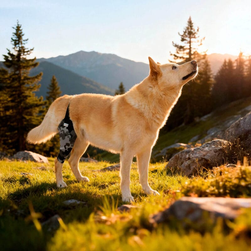 Mihapi outdoor knee brace dog, designed for joint support and injury recovery.