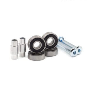 Kit de mantenimiento Mihapi® con rodamientos sellados y ejes de precisión para silla de ruedas canina