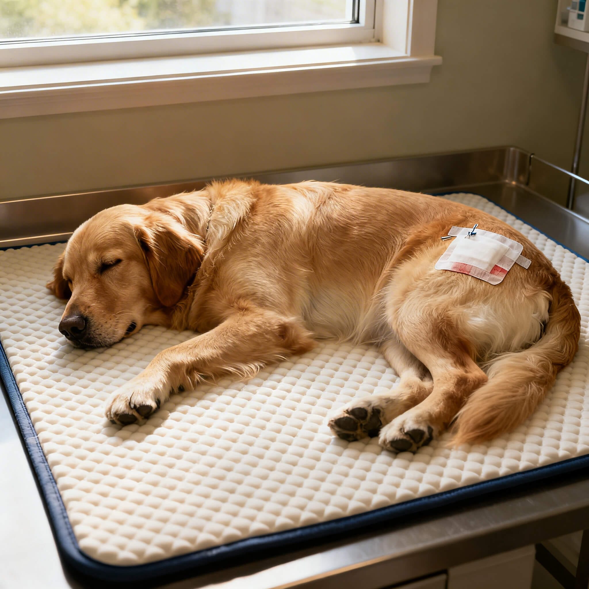 recuperación postoperatoria cirugía cadera en perros con reposo y soporte ortopédico